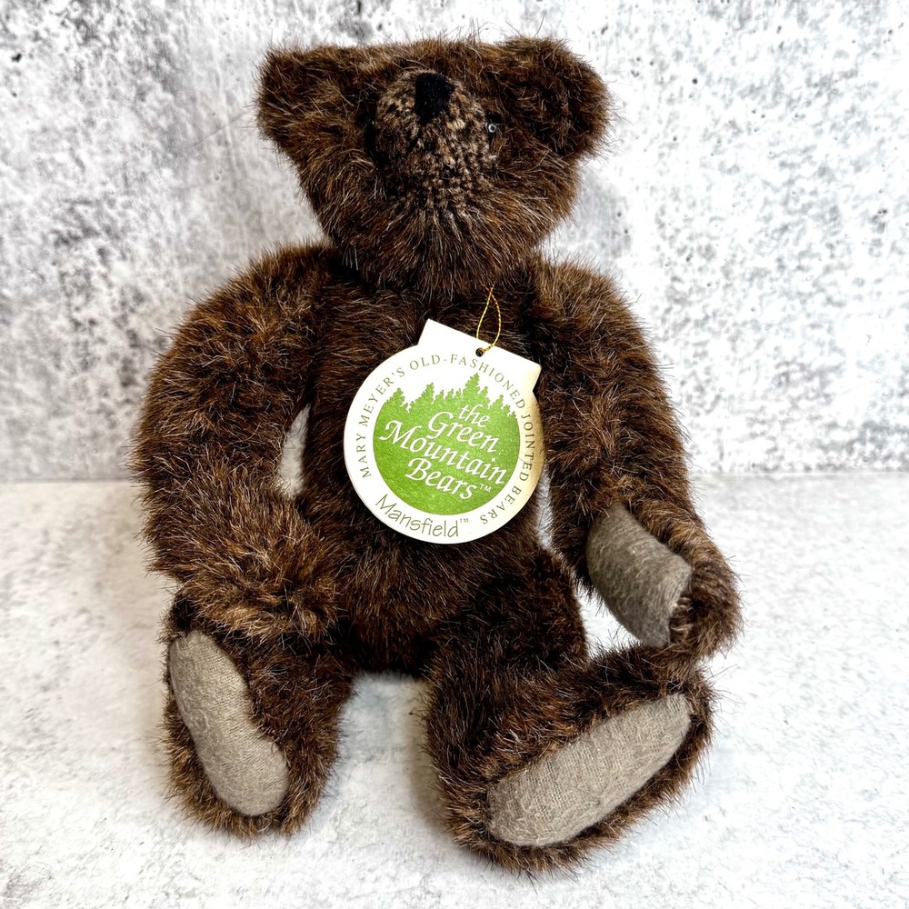 Mary Meyer Green Mountain Bears Mansfield 1993 Jointed Teddy Bear Carol Carini